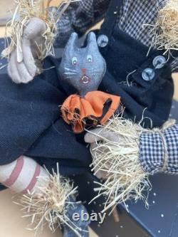 Joe Spencer Britches Pumpkin Head Doll Halloween
