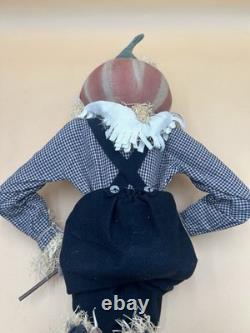 Joe Spencer Britches Pumpkin Head Doll Halloween