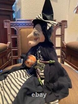 Joe Spencer Gathered Traditions/Gallerie II Phoebe Witch with Pumpkin Doll NWT