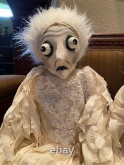 Joe Spencer Gathered Traditions Gert & Gary Ghost Couple 30 Art Dolls