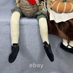 Joe Spencer Gathered Traditions Thanksgiving Artist Dolls Prudence & Myles 36