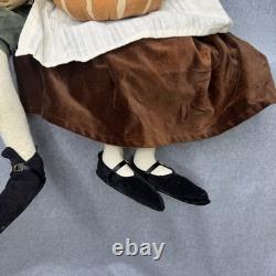 Joe Spencer Gathered Traditions Thanksgiving Artist Dolls Prudence & Myles 36