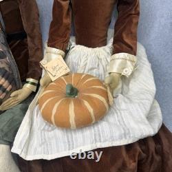 Joe Spencer Gathered Traditions Thanksgiving Artist Dolls Prudence & Myles 36