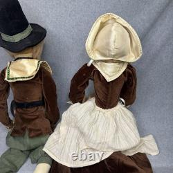 Joe Spencer Gathered Traditions Thanksgiving Artist Dolls Prudence & Myles 36