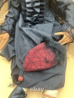 Joe Spencer Halloween Gathered Traditions Quintessa Witch Large 42 Art Doll