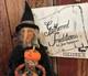 Joe Spencer Halloween Marleigh Witch Withpumpkin Doll 31 Shelf Sitter