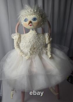 Joe Spencer Original 2019 signed handmade By Joe Spencer rare White Snow Fairy Joe Spencer Original 2019 signed handmade By Joe Spencer rare White Snow Fairy