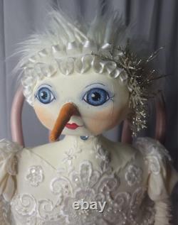 Joe Spencer Original 2019 signed handmade By Joe Spencer rare White Snow Fairy Joe Spencer Original 2019 signed handmade By Joe Spencer rare White Snow Fairy