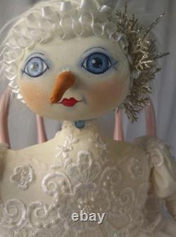 Joe Spencer Original 2019 signed handmade By Joe Spencer rare White Snow Fairy Joe Spencer Original 2019 signed handmade By Joe Spencer rare White Snow Fairy