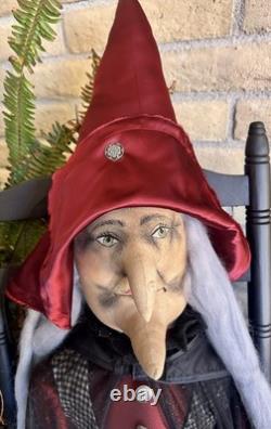 Joe Spencer Xlarge lWinnie Halloween Fabric Doll Gathered Traditions. READ