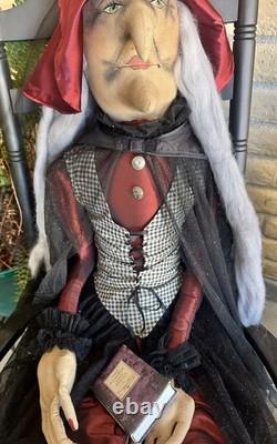 Joe Spencer Xlarge lWinnie Halloween Fabric Doll Gathered Traditions. READ