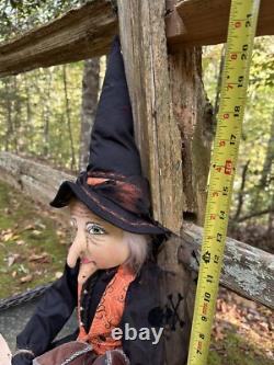 Joe Spencer collectible Mabel Halloween fabric doll n traditional fall color Joe Spencer collectible Mabel Halloween fabric doll n traditional fall color