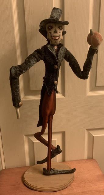 Joe Spencers Mr. Bones 29 Skeleton Figure On Stand For Halloween