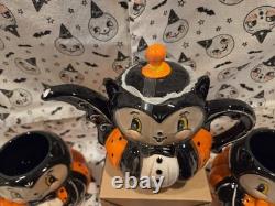 Johanna Parker Bat Serving Set Teapot, Creamer, Sugar and two Latte Mugs NEW