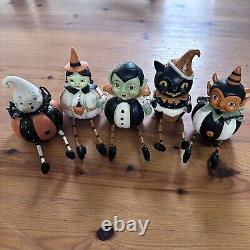 Johanna Parker Halloween Peeps Ghost Witch Cat Vampire Devil Shelf Sitter Lot