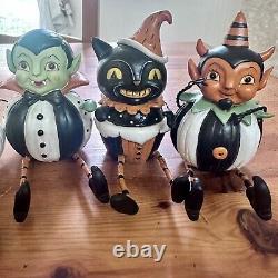 Johanna Parker Halloween Peeps Ghost Witch Cat Vampire Devil Shelf Sitter Lot