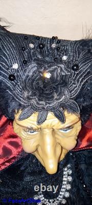 Karen Didion Originals Collection- Black Widow Witch Doll withBlack Crow 47inches Karen Didion Originals Collection- Black Widow Witch Doll withBlack Crow 47inches