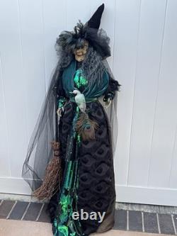 Karen Didion Originals Collection Priscilla Peacock Witch Doll Approx 55 Inch