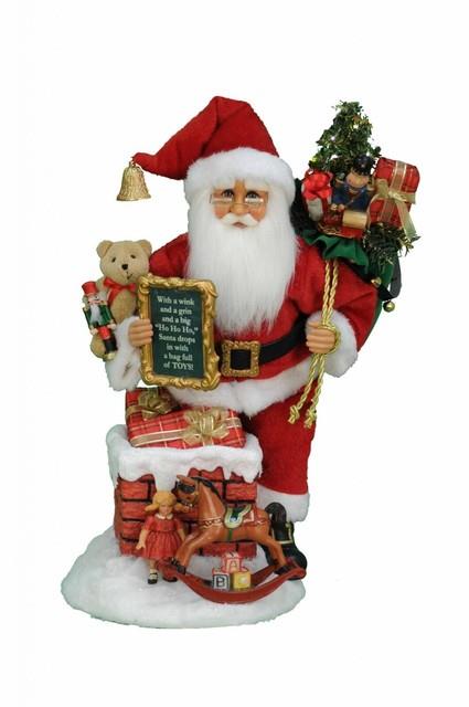 Karen Didion Originals The Lighted Good Saint Nick Chimney Sc-47 Signed