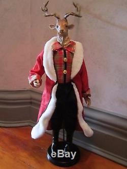 Katherine's Collection 30 Stag Man Doll Hunter Deer Figure Rare! Christmas