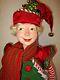 Katherine's Collection 32 Night Before Red Elf Doll Christmas Display Blonde