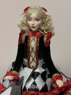 Katherine's Collection Alice in Wonderland Alice on a Teacup- Red Retired Katherine's Collection Alice in Wonderland Alice on a Teacup- Red Retired