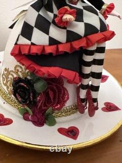 Katherine's Collection Alice in Wonderland Alice on a Teacup- Red Retired Katherine's Collection Alice in Wonderland Alice on a Teacup- Red Retired