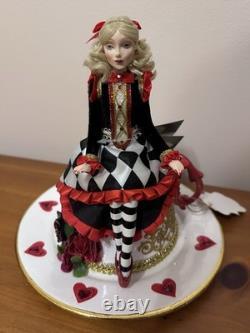 Katherine's Collection Alice in Wonderland Alice on a Teacup- Red Retired Katherine's Collection Alice in Wonderland Alice on a Teacup- Red Retired