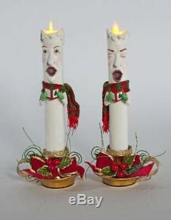 Katherine's Collection Caroling Christmas Candles Collectible 28-828336