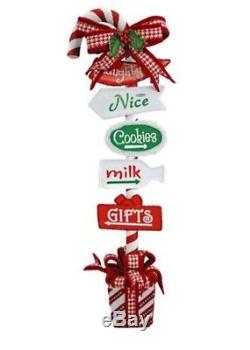 Katherine's Collection Christmas Spectacular 28 Candy Cane Directional Sign NEW