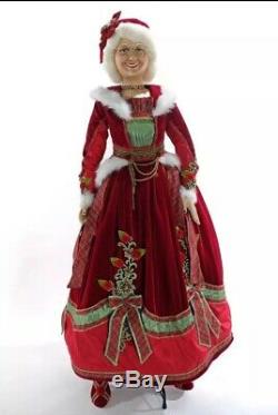 Katherine's Collection Christmas Wishes Mrs. Claus Doll Lifesize 11-911530 NEW