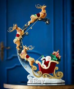 Katherine's Collection Christmas Wishes SANTA Around The World Orn Holder NEW