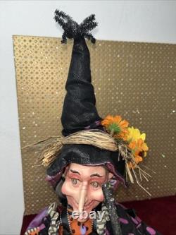Katherine's Collection Disturbing Delights Halloween Witch Shelf Sitter 2009 19