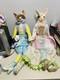 Katherine's Collection Easter Rabbit Large Rare Set Nwt Luxury Decor Pair