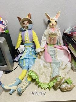 Katherine's Collection Easter Rabbit Large Rare Set NWT Luxury Decor Pair