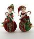 Katherine's Collection Elf On Ornaments Set Of 2 28-928603 New Christmas 2020