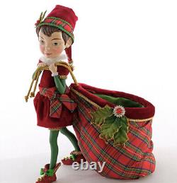 Katherine's Collection Elf With Bag Candy Container 28-928602 NEW CHRISTMAS 2020