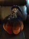 Katherine's Collection Halloween Witch On Pumpkin Rare