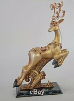 Katherine's Collection Holiday Cheer Art Deco Reindeer Tabletop 28-828225 NEW