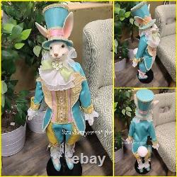 Katherine's Collection Jeweled Victorian Gentleman Easter Bunny Rabbit 35 New