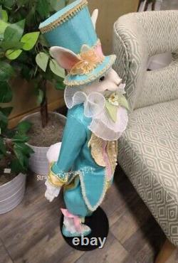 Katherine's Collection Jeweled Victorian Gentleman Easter Bunny Rabbit 35 New