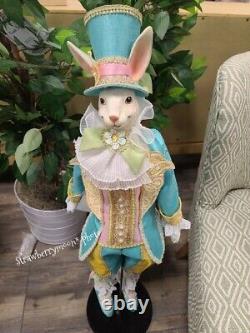 Katherine's Collection Jeweled Victorian Gentleman Easter Bunny Rabbit 35 New