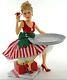 Katherine's Collection Lady On Present With Serving Tray Display New 28-928487