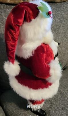 Katherine's Collection Mistletoe Santa with Reindeer Christmas Decorative Figure