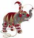 Katherine's Collection Noel Elephant Christmas With Elf Figure Large Kleski New