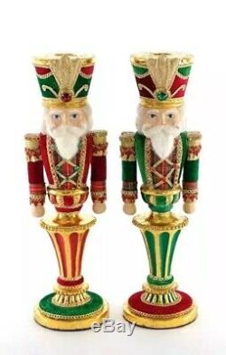 Katherine's Collection Nutcracker Candle Holder 12 Set of Two 28-928477 NEW