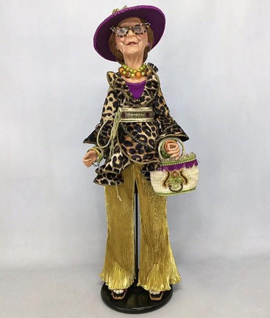Katherine's Collection Old Lady Doll Paradise Flamingo 32 28-028694 New