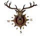 Katherine's Collection Rare Journey Stag Deer Head Wall Mount Display New