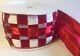 Katherine's Collection Red & White 4 X 10 Yards Cuckoo Christmas Ribbon New