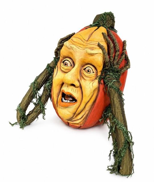 Katherine's Collection Surprised Pumpkin Head